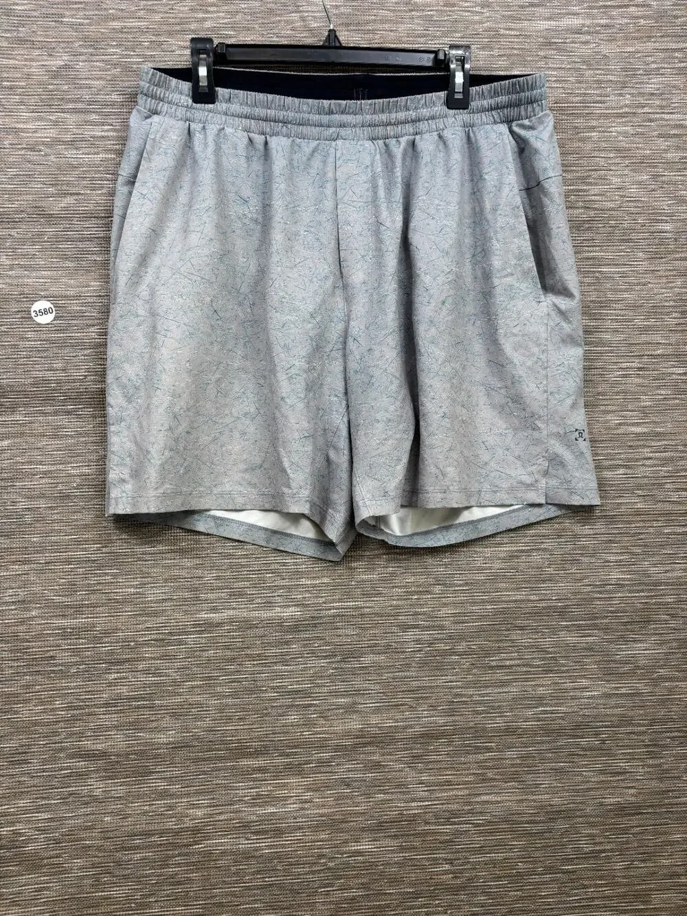 Lululemon Channel Cross Swim Shorts Mens Size XXL Blue Abstract Trunks LM7AF7S